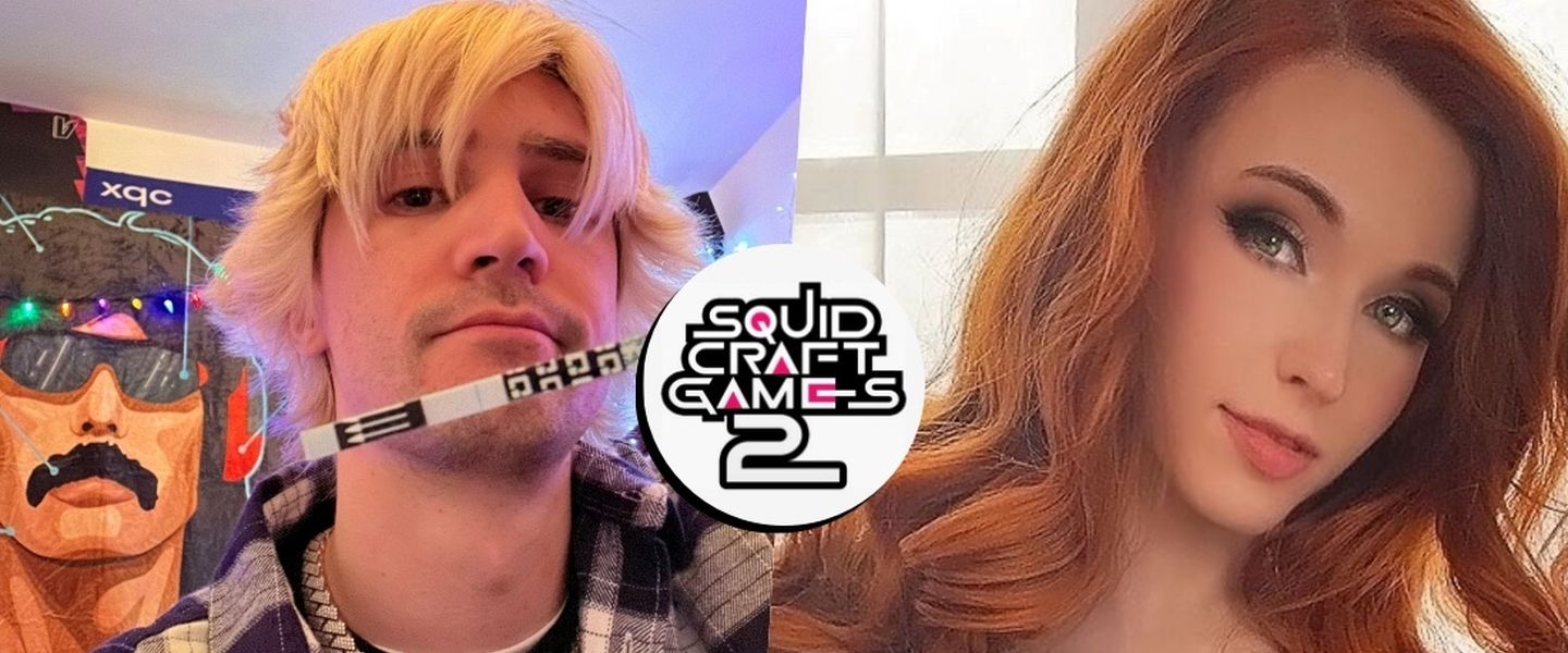 xQc y Amouranth: participantes confirmados de los Squid Craft Games 2