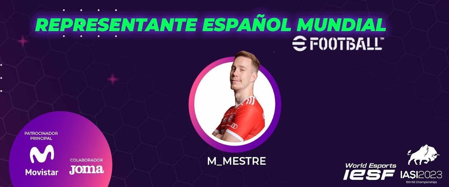 Miguel Mestre gana la final nacional de eFootball de FEJUVES y acudirá al Mundial